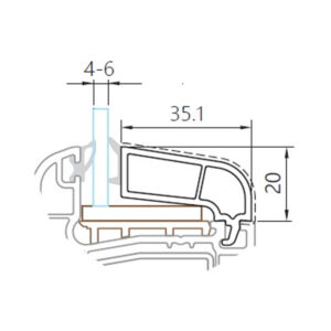 BAGHETA 4 MM PROFILINK
