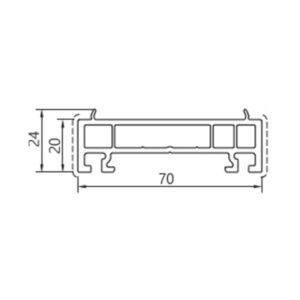 EXTENSIE RAMA 20 MM PROFILINK